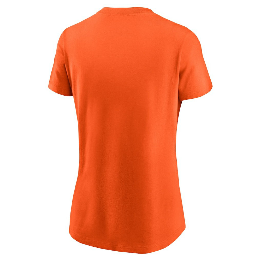 Cleveland Browns Women's Throwback Primary Logo T-Shirt - Orange on sale