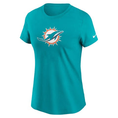 Miami Dolphins Women's Primary Logo T-Shirt - Aqua outlet