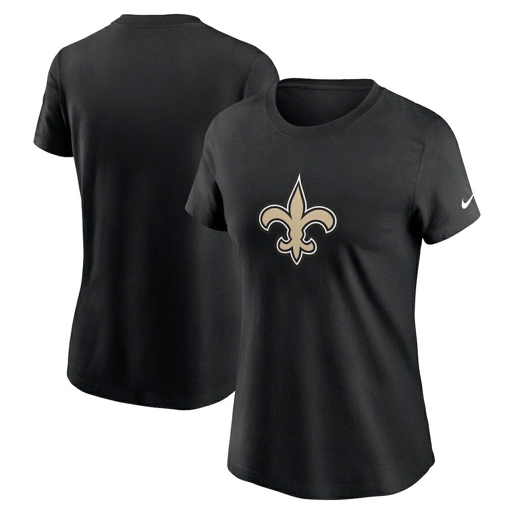 New Orleans Saints Women's Primary Logo T-Shirt - Black sale