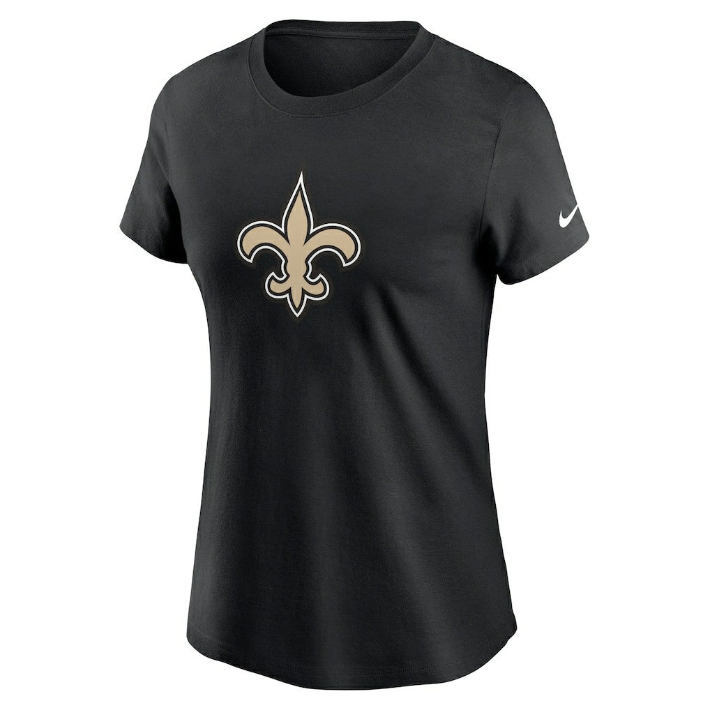New Orleans Saints Women's Primary Logo T-Shirt - Black sale