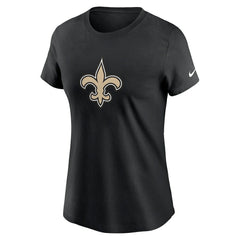 New Orleans Saints Women's Primary Logo T-Shirt - Black sale