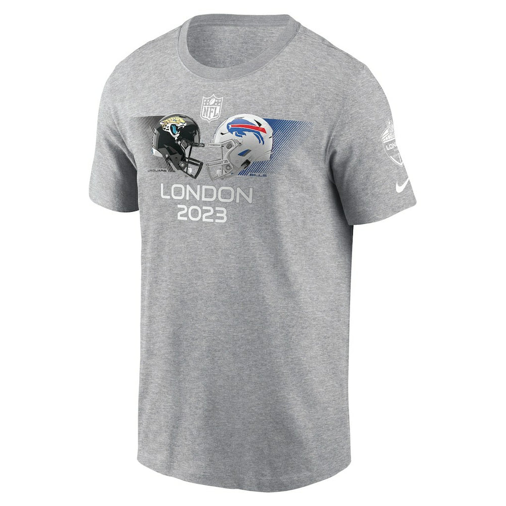 Jacksonville Jaguars vs. Buffalo Bills 2023 London Game T-Shirt - Heather Charcoal sale