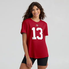 Brock Purdy San Francisco 49ers Women's Player Name & Number T-Shirt - Scarlet sale