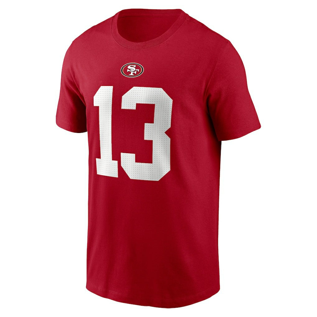 Brock Purdy San Francisco 49ers Player Name & Number T-Shirt - Scarlet for sale
