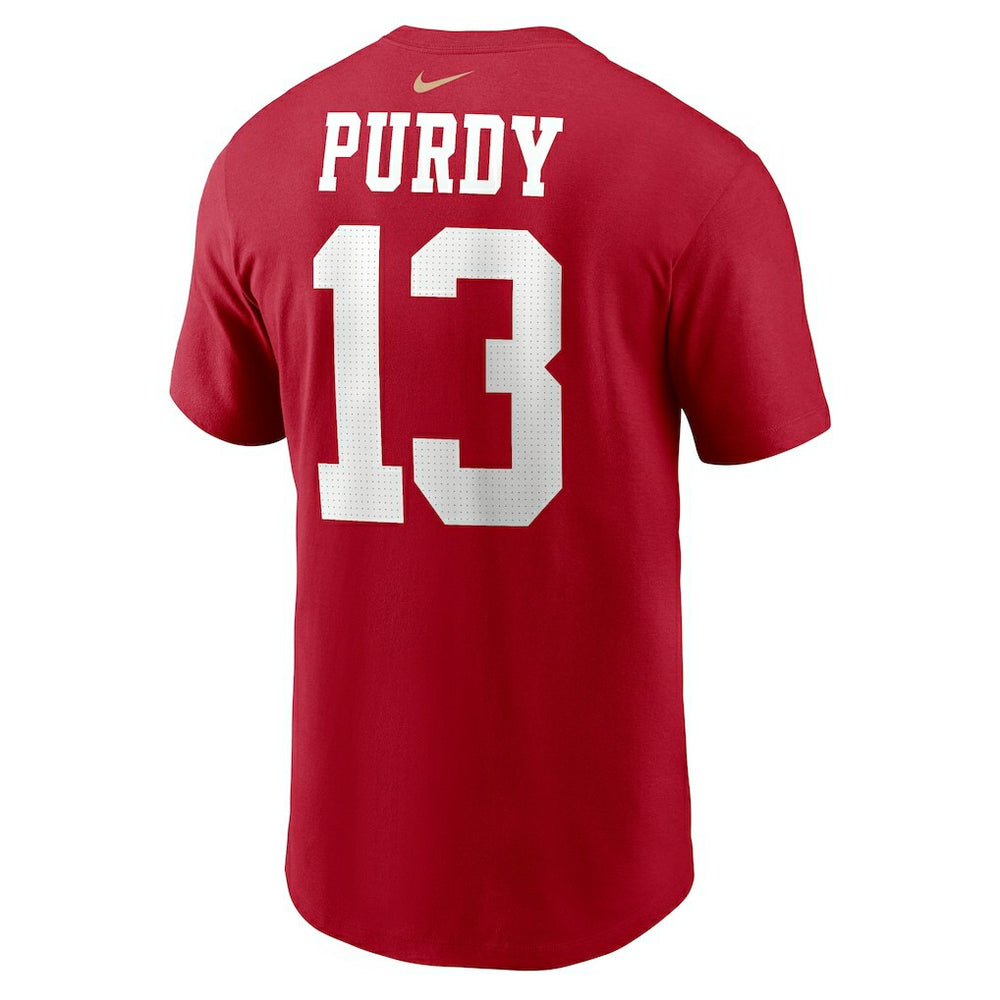 Brock Purdy San Francisco 49ers Player Name & Number T-Shirt - Scarlet for sale