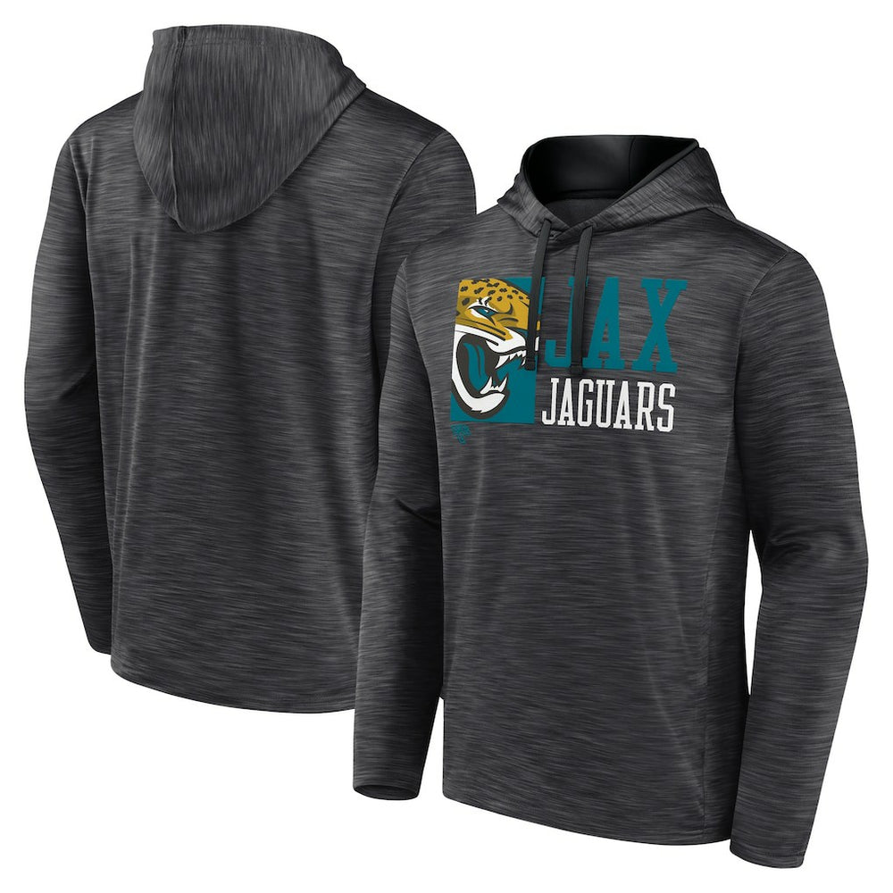 Jacksonville Jaguars Never Quit Hoodie - Heather Charcoal cheap