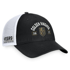 Vegas Golden Knights Fanatics Free Kick Trucker Adjustable Hat - Black/White Hats