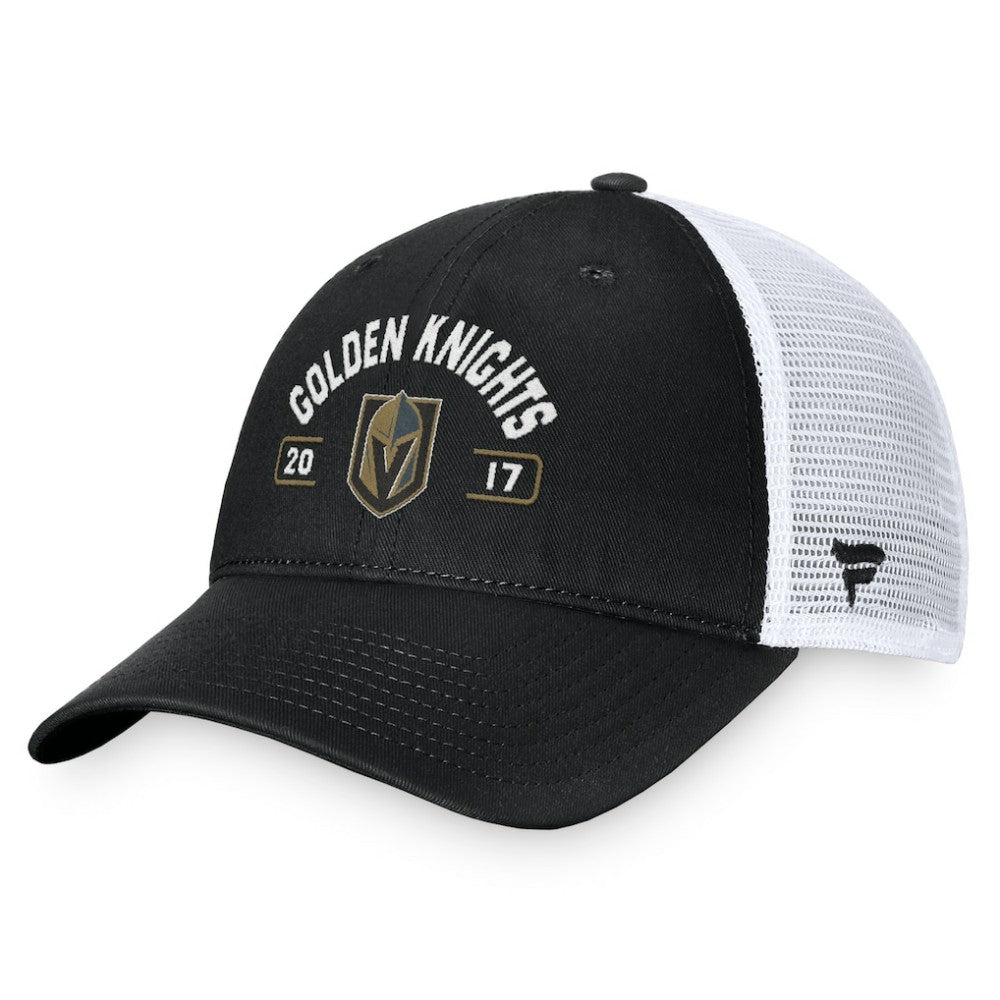 Vegas Golden Knights Fanatics Free Kick Trucker Adjustable Hat - Black/White Hats