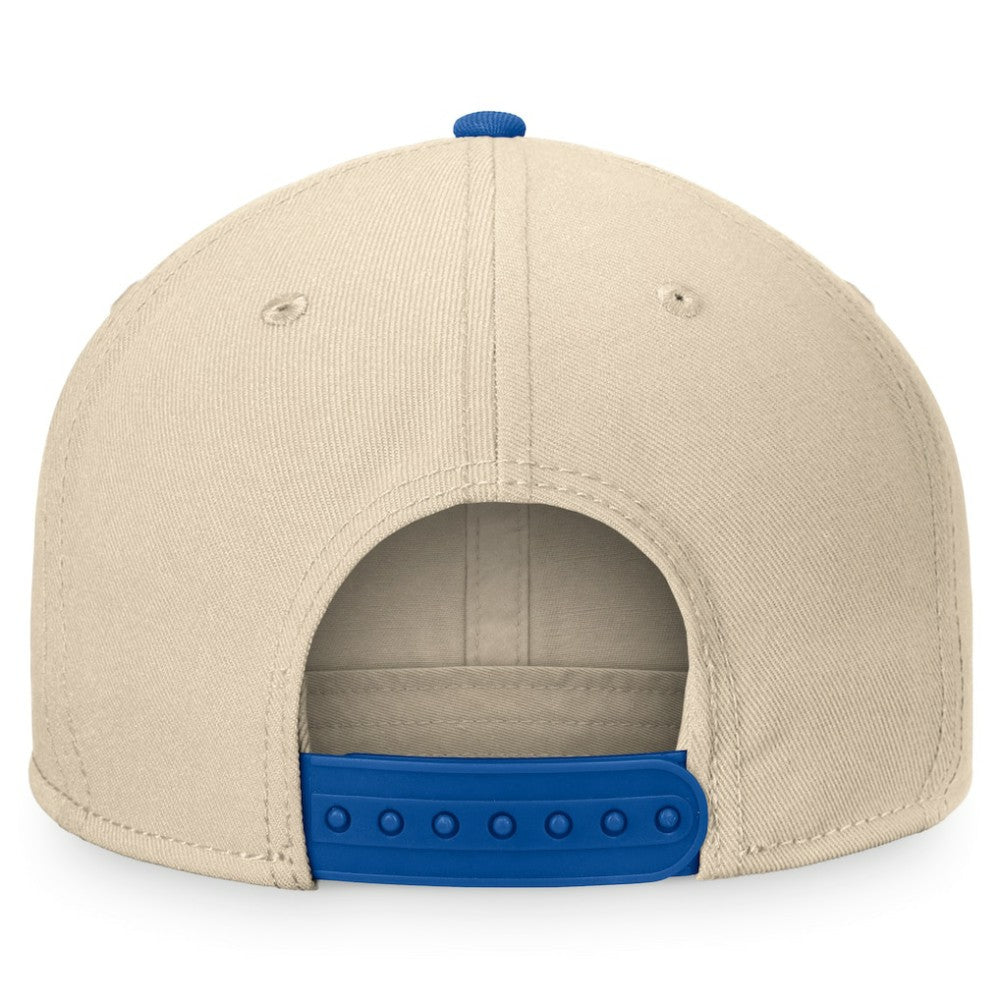 New York Islanders Fanatics Goalaso Snapback Hat - Cream/Royal Hats