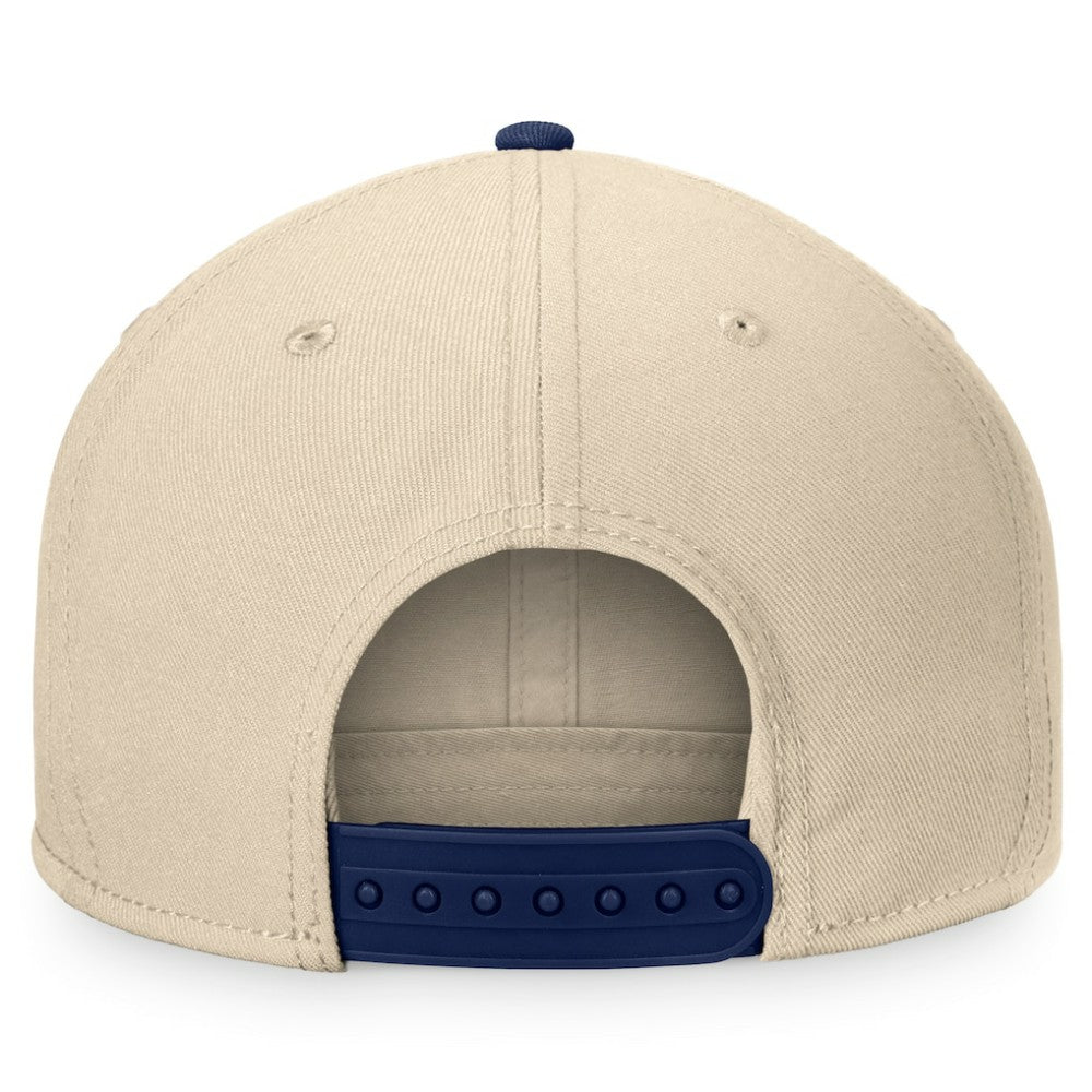 New York Rangers Fanatics Goalaso Snapback Hat - Cream/Navy Hats