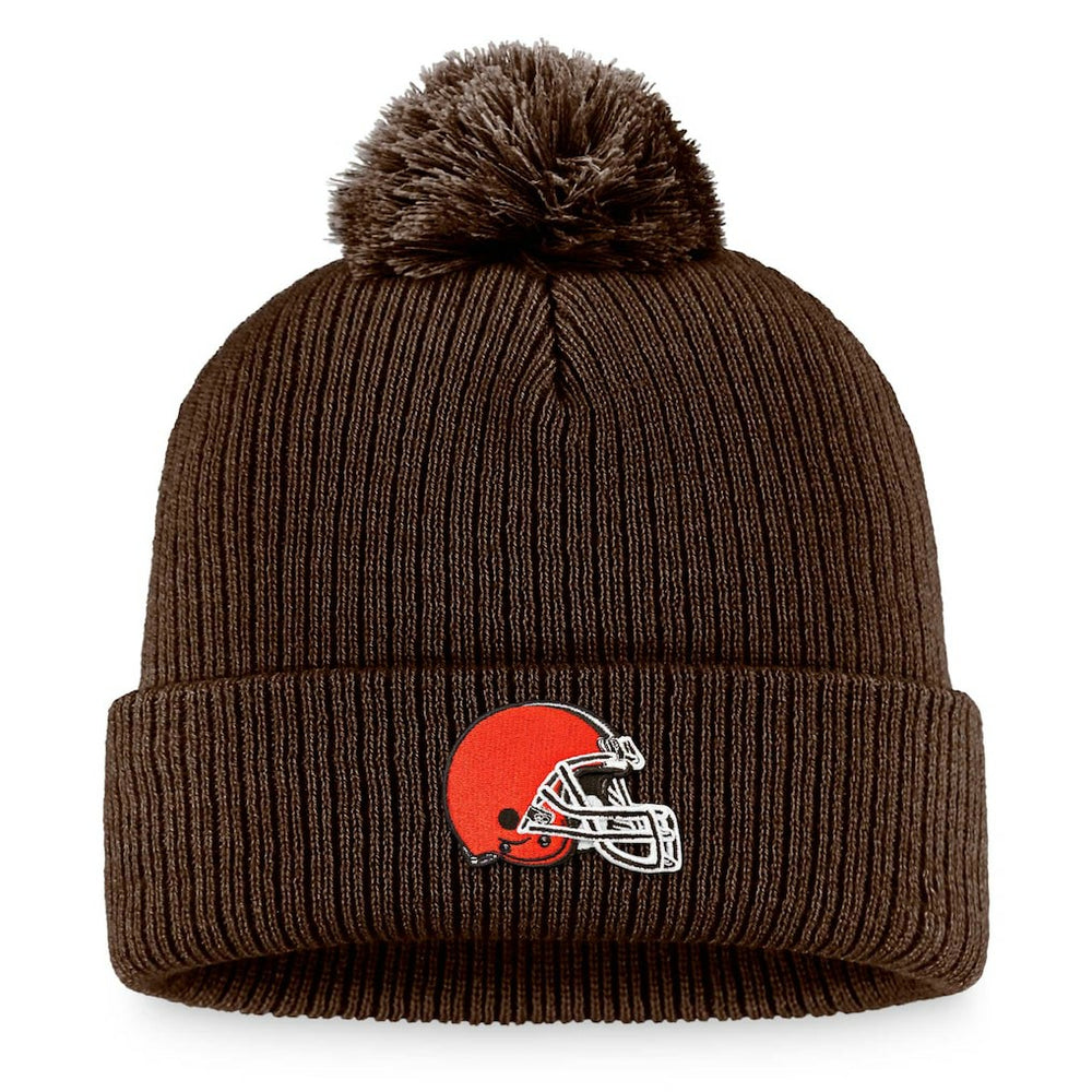 Cleveland Browns Women's Cuffed Knit Hat with Pom - Brown outlet