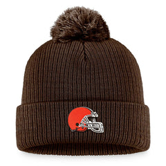 Cleveland Browns Women's Cuffed Knit Hat with Pom - Brown outlet