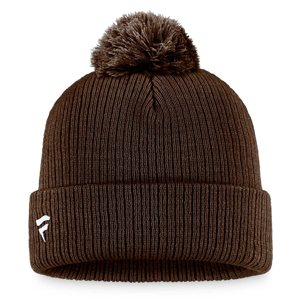 Cleveland Browns Women's Cuffed Knit Hat with Pom - Brown outlet