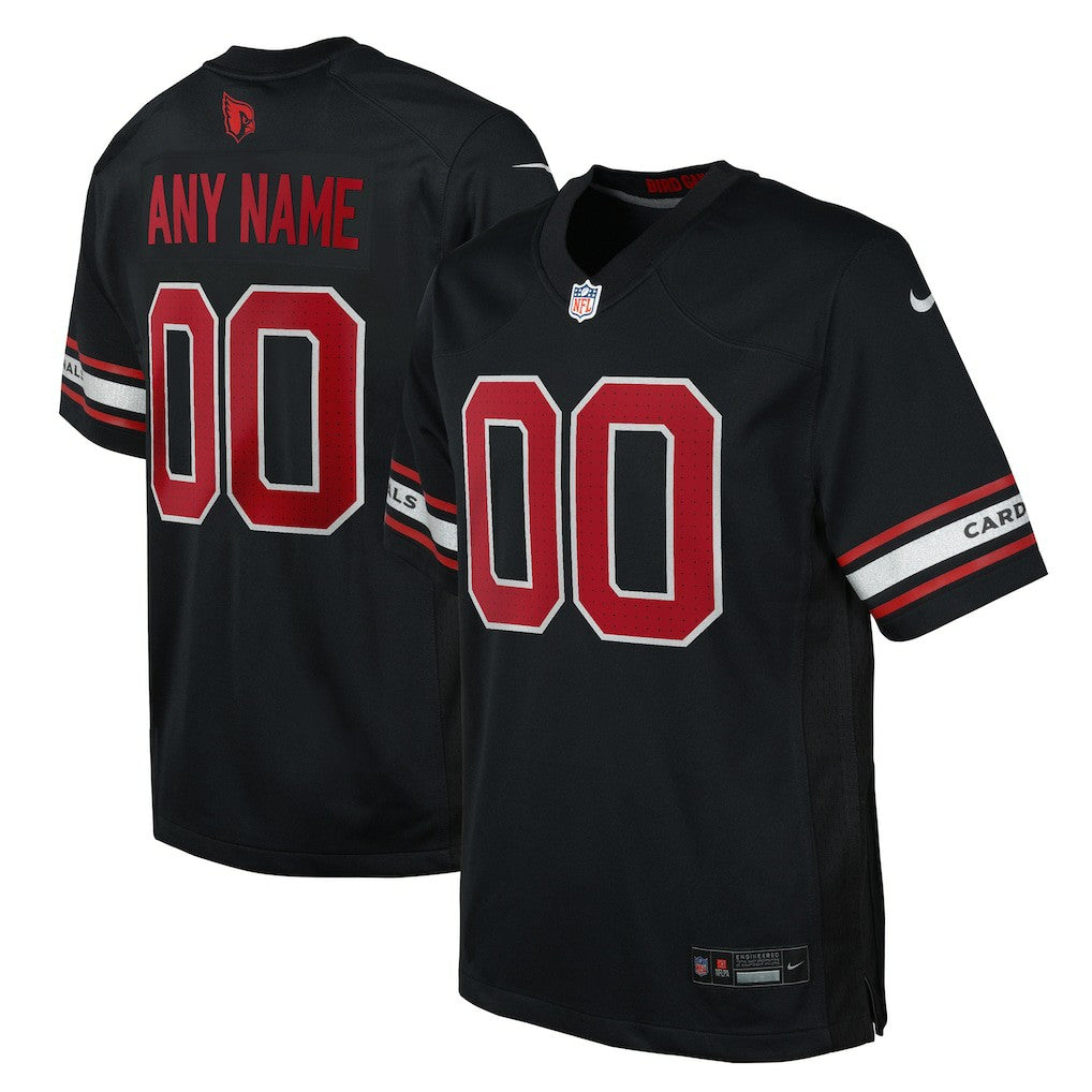 Arizona Cardinals Youth Alternate Custom Game Jersey - Black sale