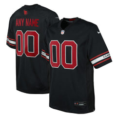 Arizona Cardinals Youth Alternate Custom Game Jersey - Black sale