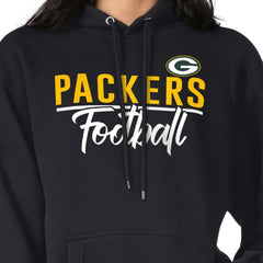 Green Bay Packers G-III 4Her by Carl Banks Women's Graphic Fleece Pullover Hoodie - Black sale
