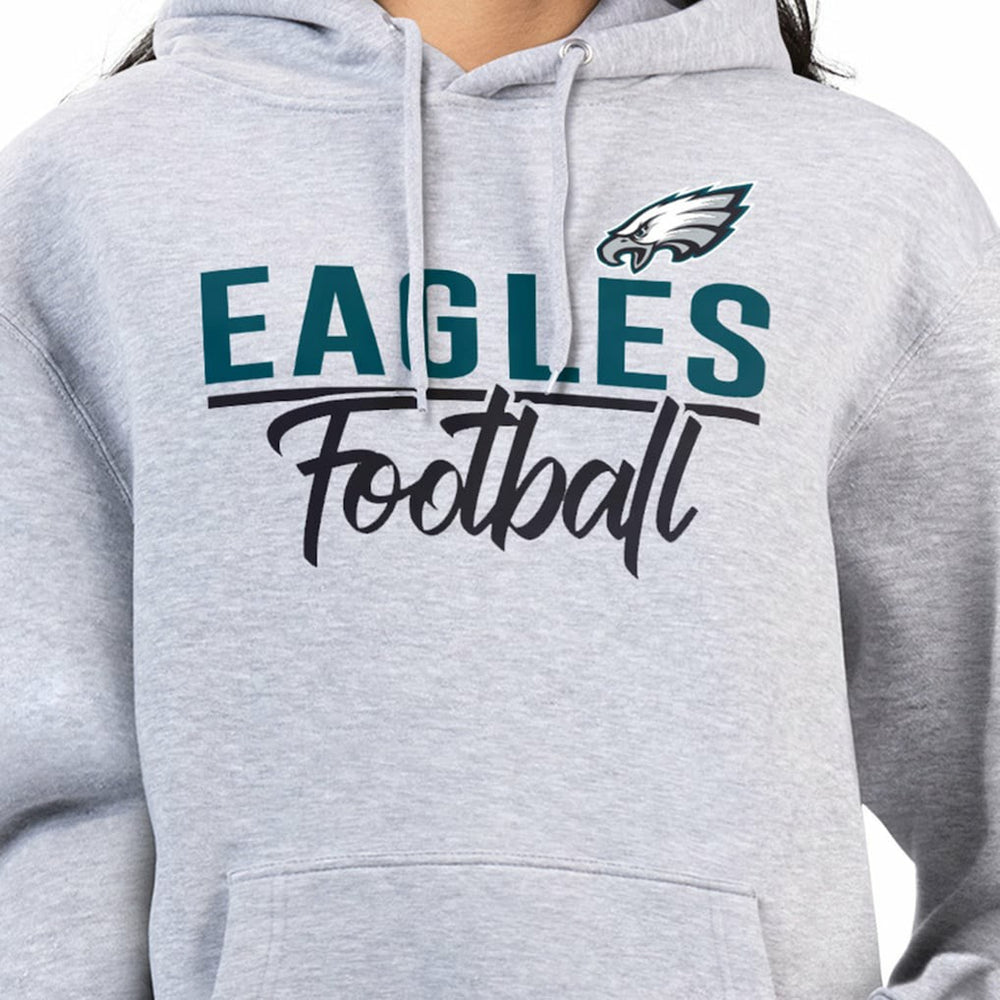 Philadelphia Eagles G-III 4Her by Carl Banks Women's Graphic Fleece Pullover Hoodie - Heather Gray cheap