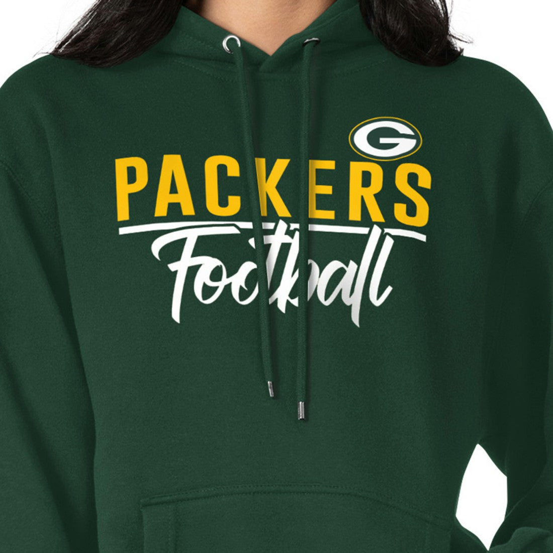 Green Bay Packers G-III 4Her by Carl Banks Women's Graphic Fleece Pullover Hoodie - Green outlet