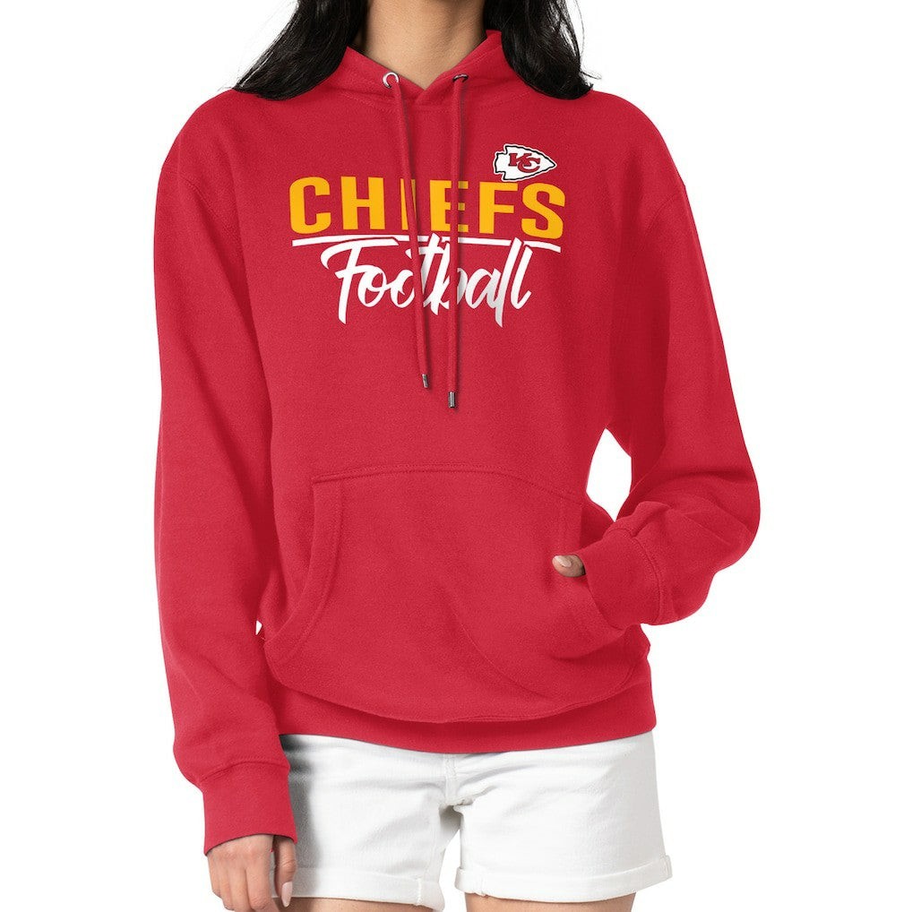 Kansas City Chiefs G-III 4Her by Carl Banks Women's Graphic Fleece Pullover Hoodie - Red outlet