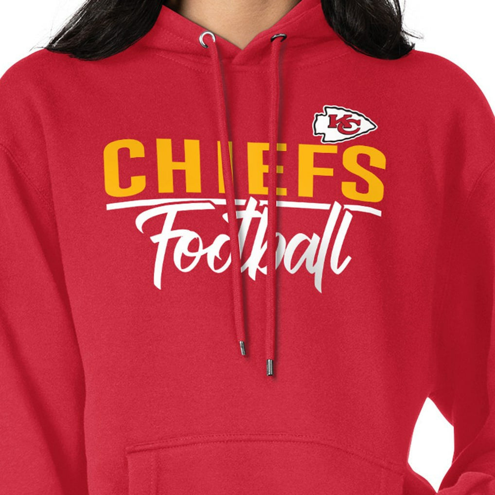 Kansas City Chiefs G-III 4Her by Carl Banks Women's Graphic Fleece Pullover Hoodie - Red outlet
