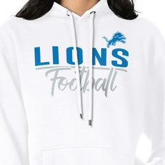 Detroit Lions G-III 4Her by Carl Banks Women's Graphic Fleece Pullover Hoodie - White discount
