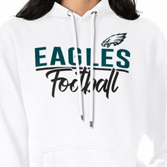 Philadelphia Eagles G-III 4Her by Carl Banks Women's Graphic Fleece Pullover Hoodie - White cheap