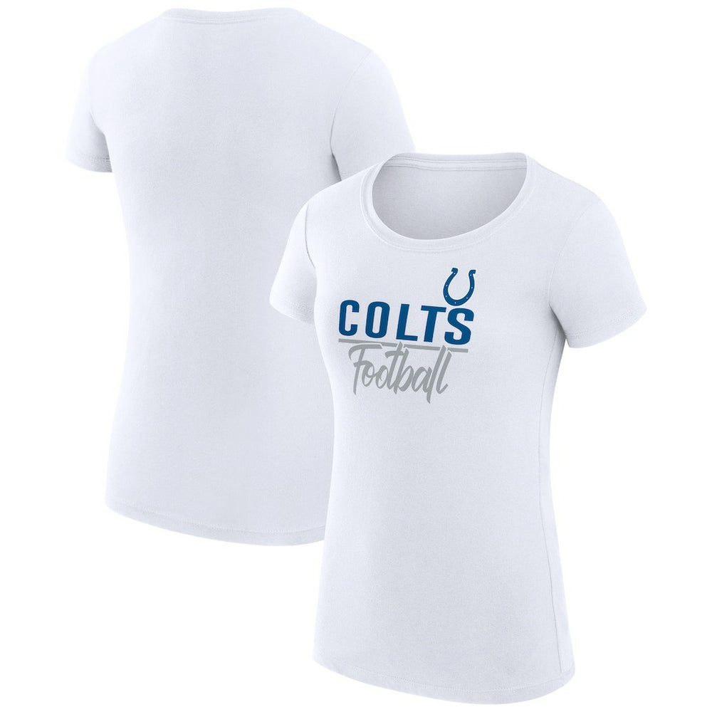 Indianapolis Colts G-III 4Her by Carl Banks Women's Team Graphic Fitted T-Shirt - White outlet