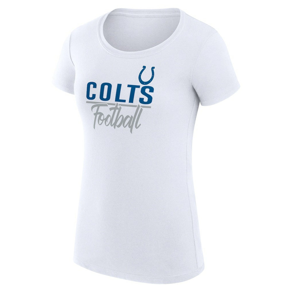 Indianapolis Colts G-III 4Her by Carl Banks Women's Team Graphic Fitted T-Shirt - White outlet
