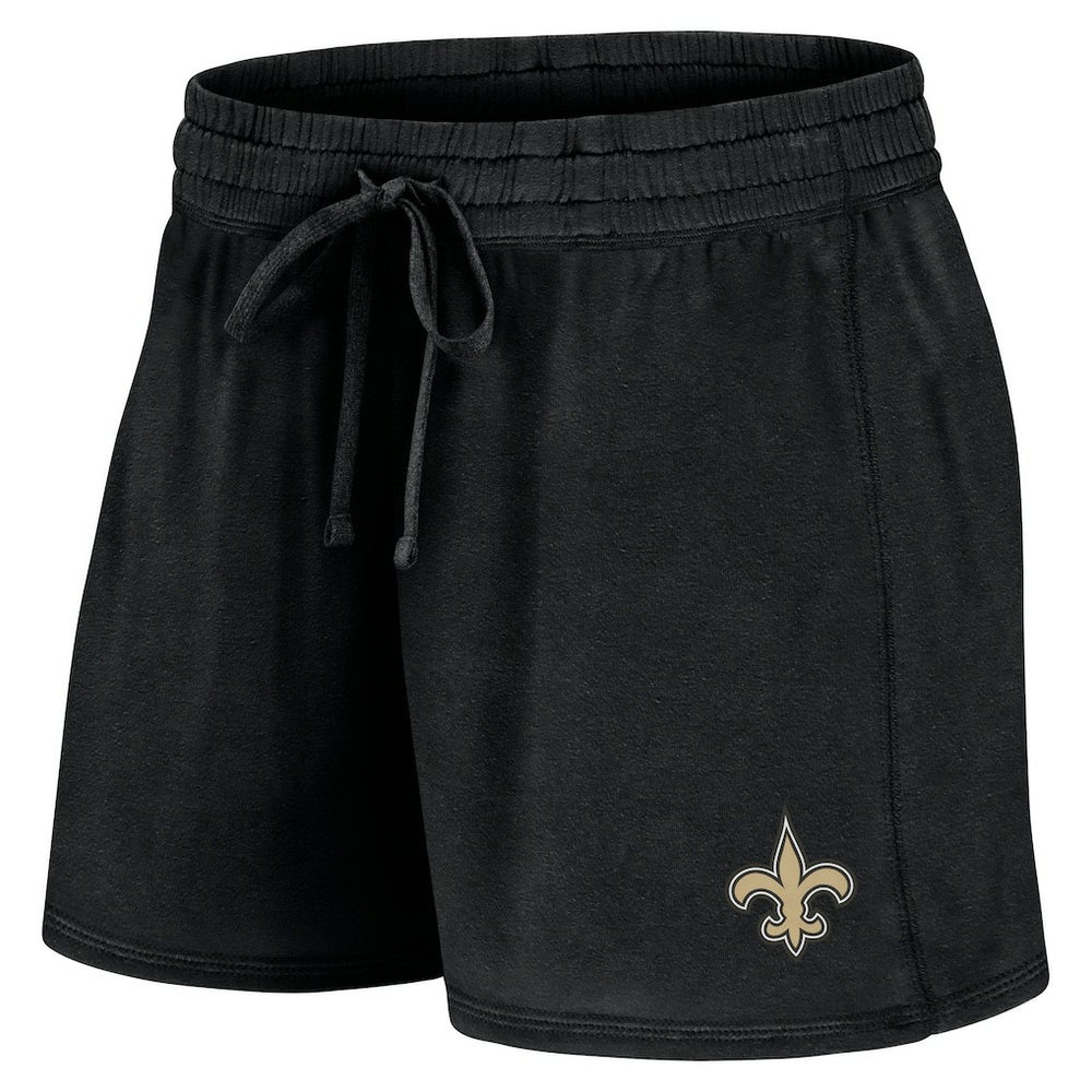 New Orleans Saints Women's Start to Finish T-Shirt & Shorts Combo Pack - Black discount