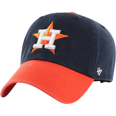 Houston Astros Clean Up Adjustable Hat Navy/Orange