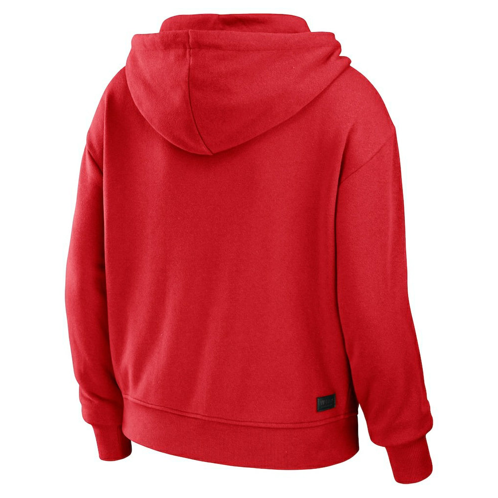 Chicago Bulls WEAR by Erin Andrews Women's Color-Block Full-Zip Hoodie - Red cheap
