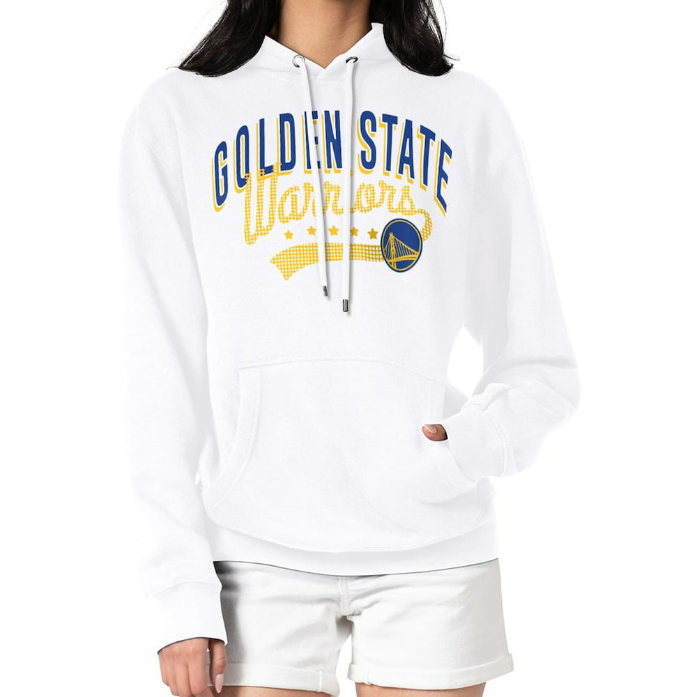 Golden State Warriors G-III 4Her by Carl Banks Women's Filigree Logo Pullover Hoodie - White outlet
