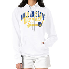 Golden State Warriors G-III 4Her by Carl Banks Women's Filigree Logo Pullover Hoodie - White outlet