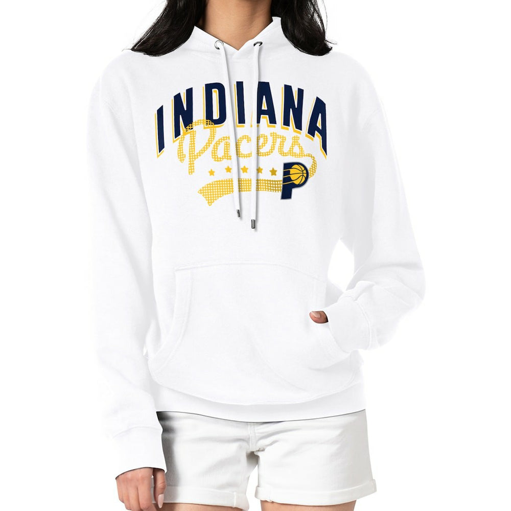 Indiana Pacers G-III 4Her by Carl Banks Women's Filigree Logo Pullover Hoodie - White online