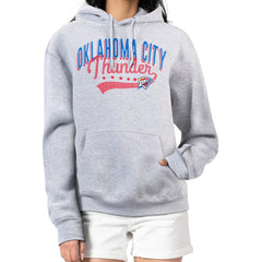 Oklahoma City Thunder G-III 4Her by Carl Banks Women's Filigree Logo Pullover Hoodie - Heather Gray for sale