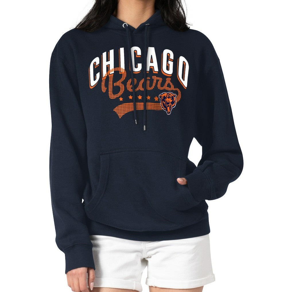 Chicago Bears G-III 4Her by Carl Banks Women's Filigree Logo Pullover Hoodie – Navy sale