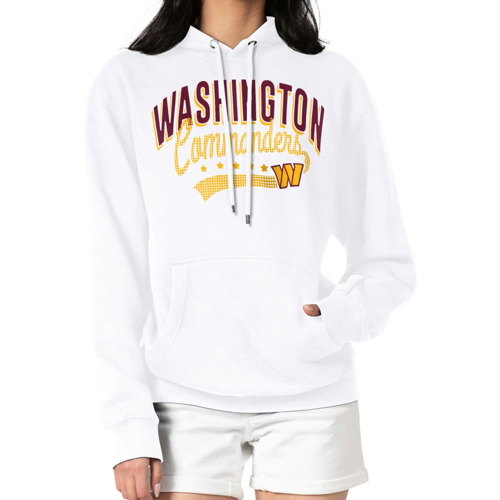 Washington Commanders G-III 4Her by Carl Banks Women's Filigree Logo Pullover Hoodie – White outlet