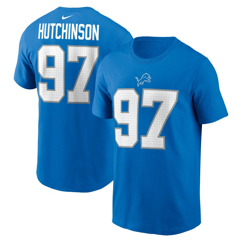 Aidan Hutchinson Detroit Lions Youth Player Name & Number T-Shirt - Blue online