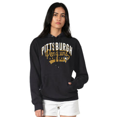 Pittsburgh Penguins G-III 4Her by Carl Banks Women's Filigree Logo Pullover Hoodie – Black Hoodies