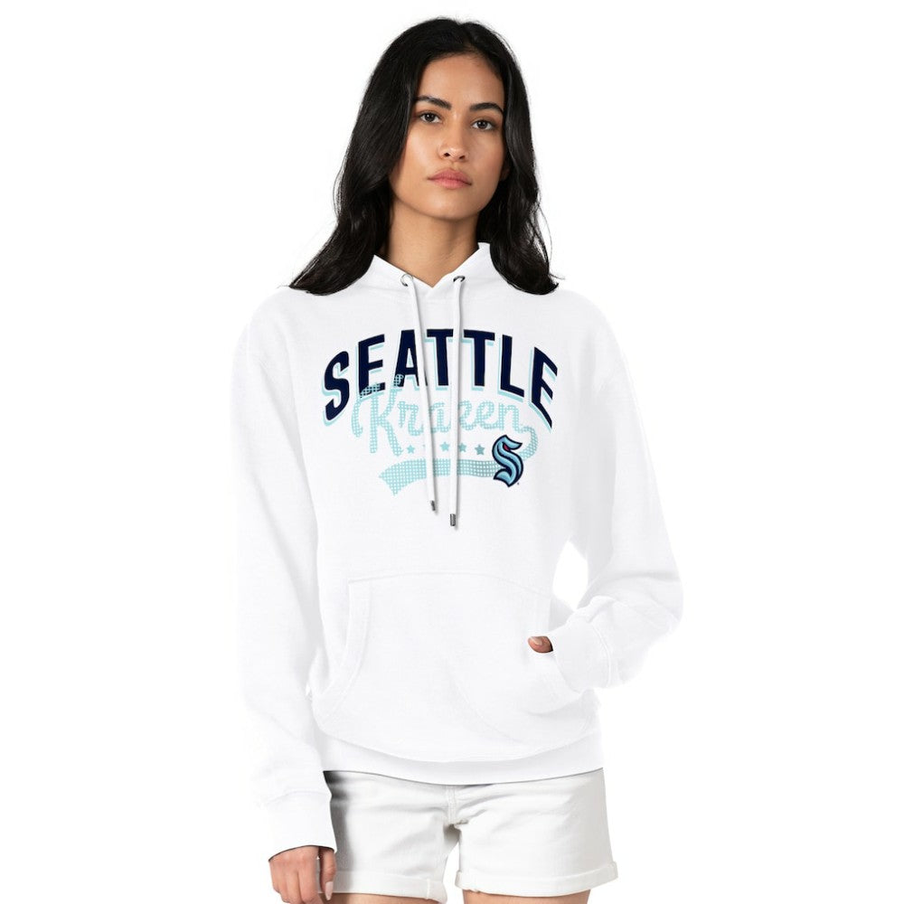 Seattle Kraken G-III 4Her by Carl Banks Women's Filigree Logo Pullover Hoodie – White Hoodies