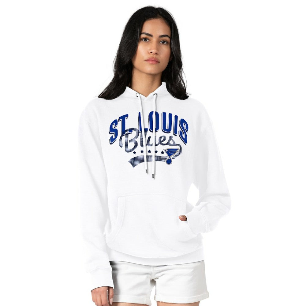 St. Louis Blues G-III 4Her by Carl Banks Women's Filigree Logo Pullover Hoodie – White Hoodies