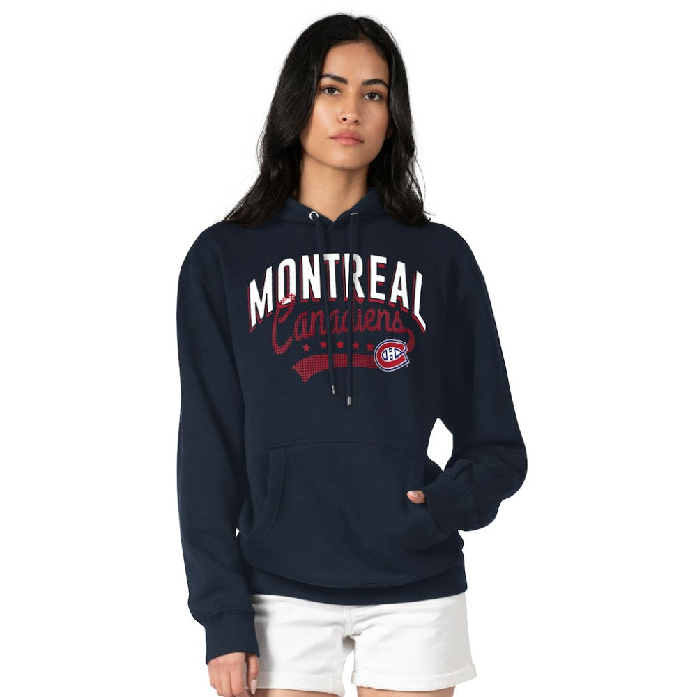 Montreal Canadiens G-III 4Her by Carl Banks Women's Filigree Logo Pullover Hoodie – Navy Hoodies