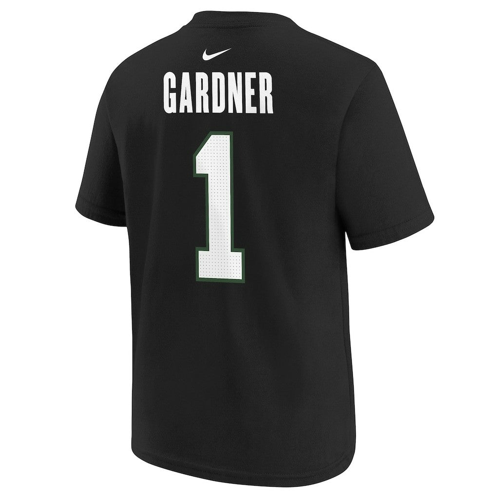 Ahmad Sauce Gardner New York Jets Youth Player Name & Number T-Shirt - Black for sale
