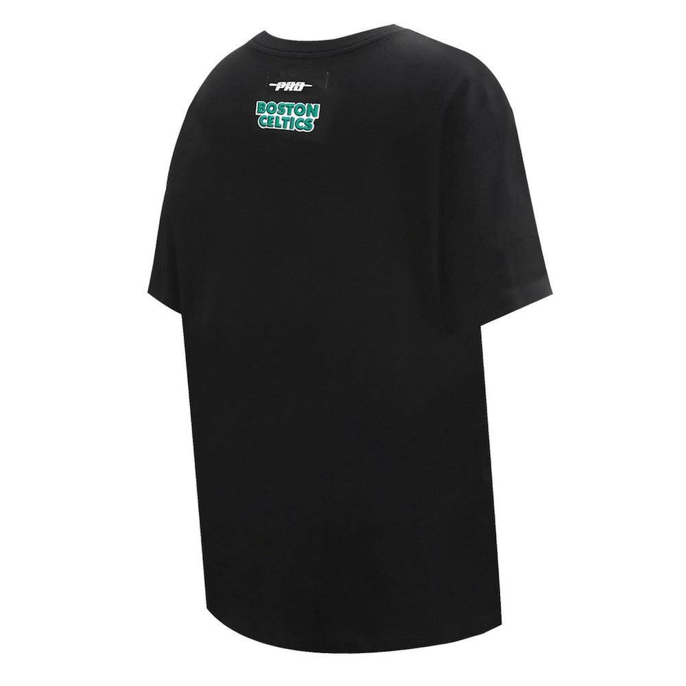 Boston Celtics Pro Standard Women's Script Boyfriend T-Shirt - Black discount
