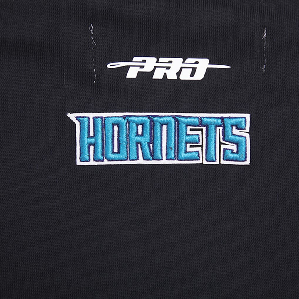 Charlotte Hornets Pro Standard Women's Script Boyfriend T-Shirt - Black for sale