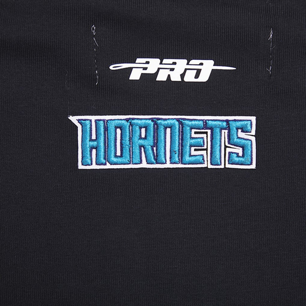 Charlotte Hornets Pro Standard Women's Script Boyfriend T-Shirt - Black for sale