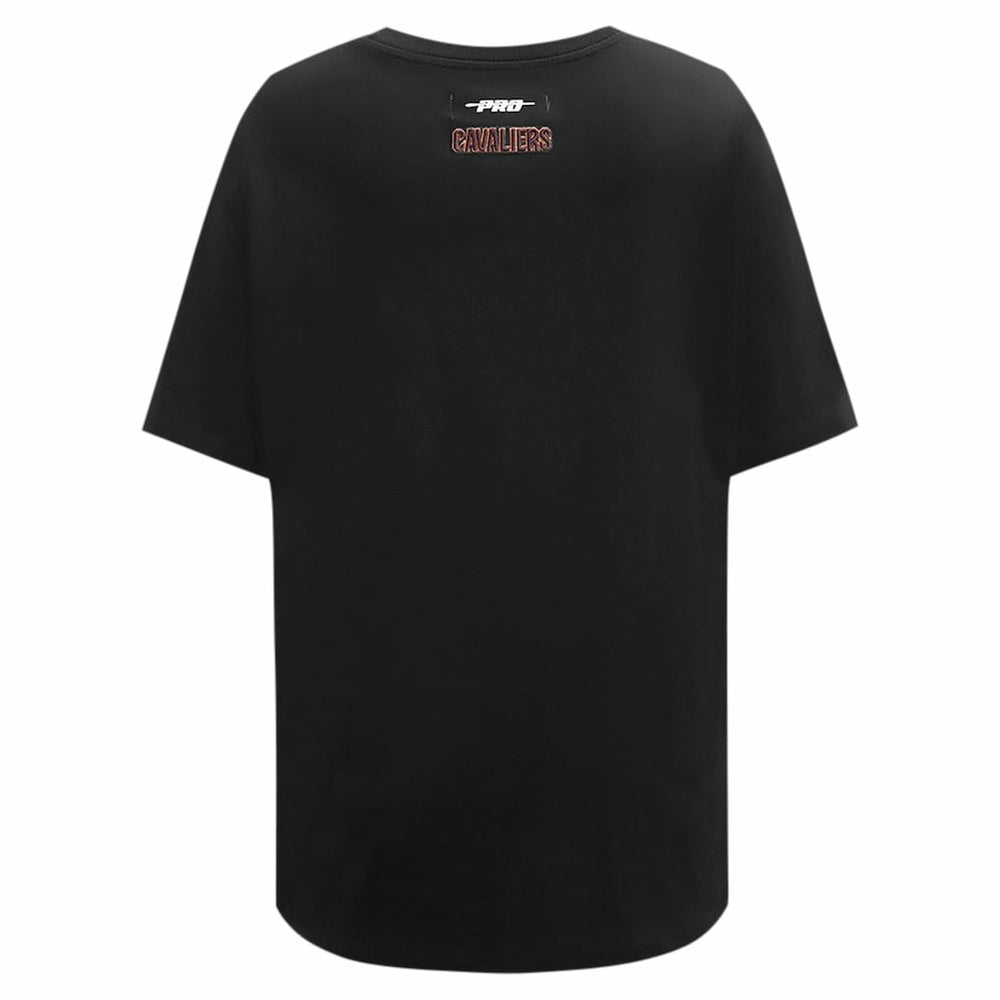 Cleveland Cavaliers Pro Standard Women's Script Boyfriend T-Shirt sale - Black discount