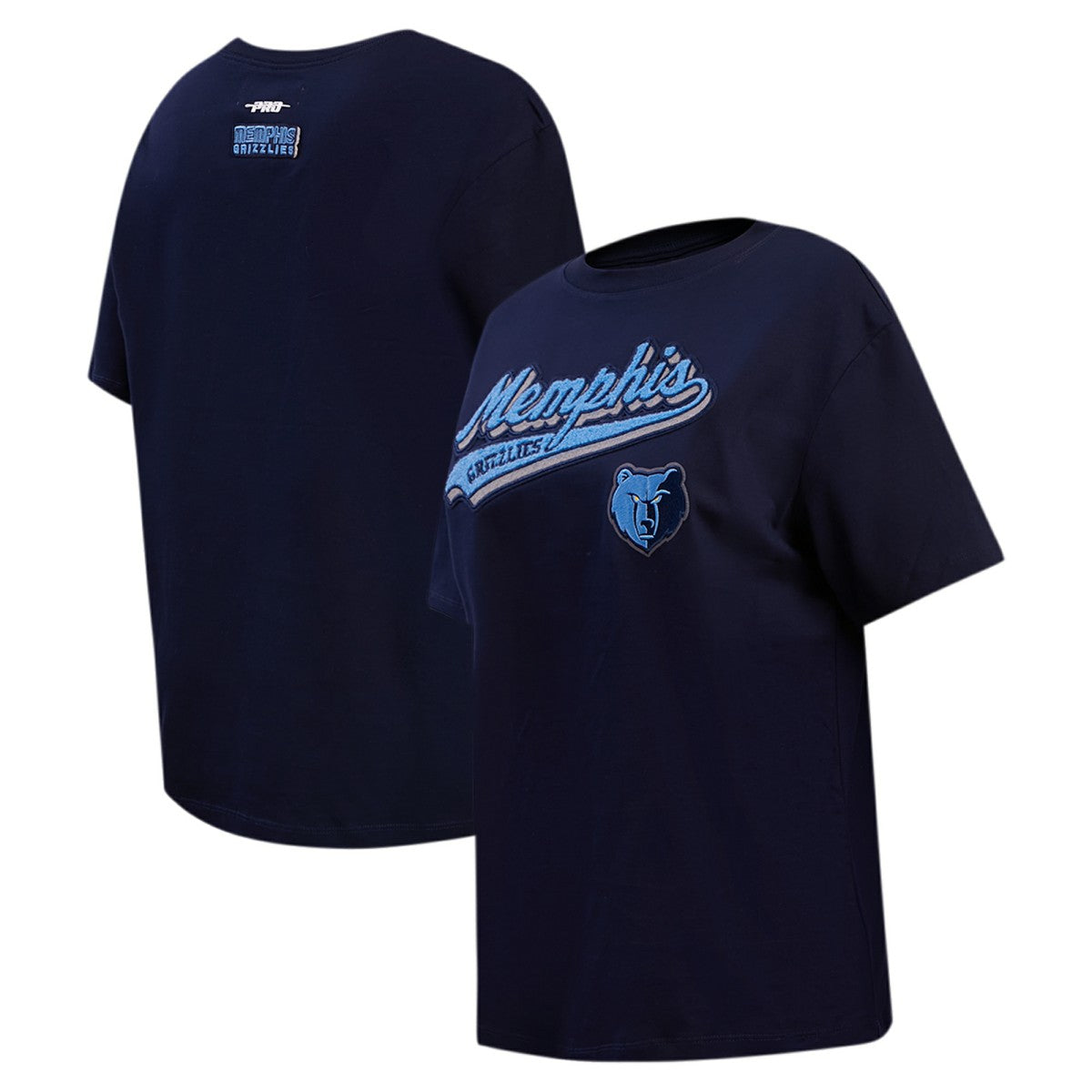 Memphis Grizzlies Pro Standard Women's Script Boyfriend T-Shirt - Navy shop