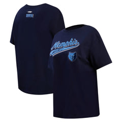 Memphis Grizzlies Pro Standard Women's Script Boyfriend T-Shirt - Navy shop