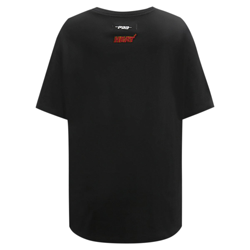 Miami Heat Pro Standard Women's Script Boyfriend T-Shirt - Black sale